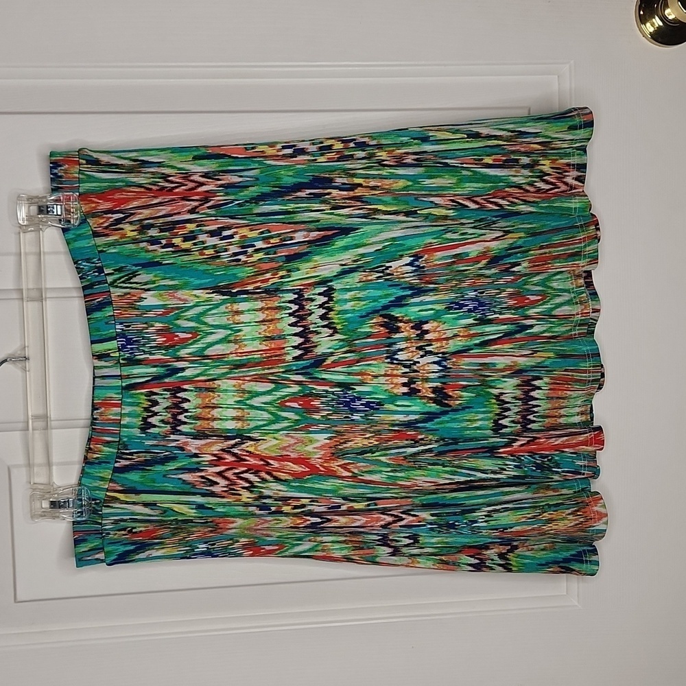 Lily Colorful Pull On Skirt Size M
